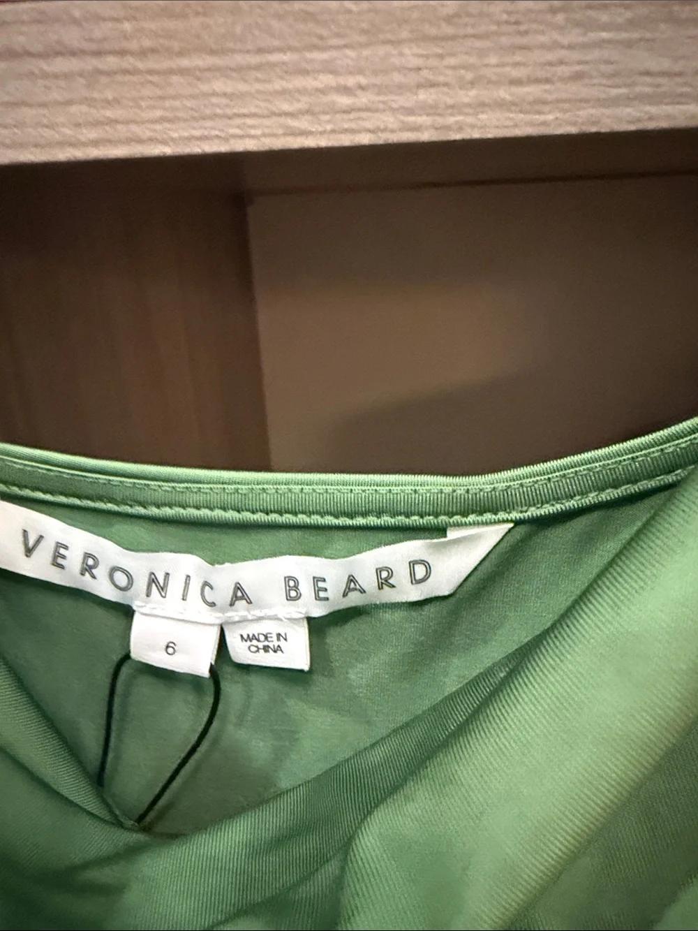 Veronica Beard Green Draped Cowl Maxi Dress - Picture 4 of 6